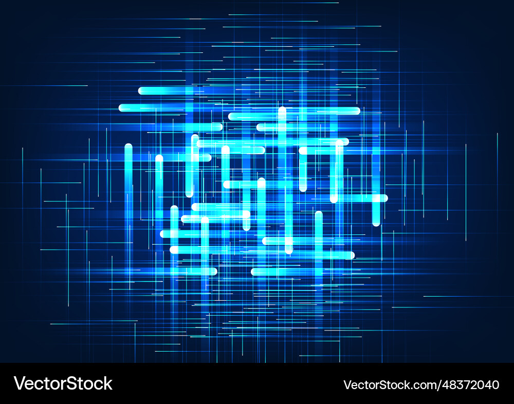 Technology background use gradient stripes Vector Image