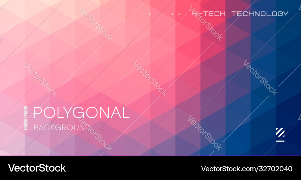 Triangle polygonal abstract background colorful Triangle polygonal abstract background colorful vector image