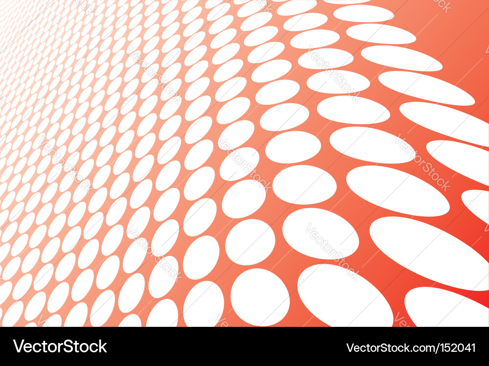 Abstract red wavy circles background Vector Image