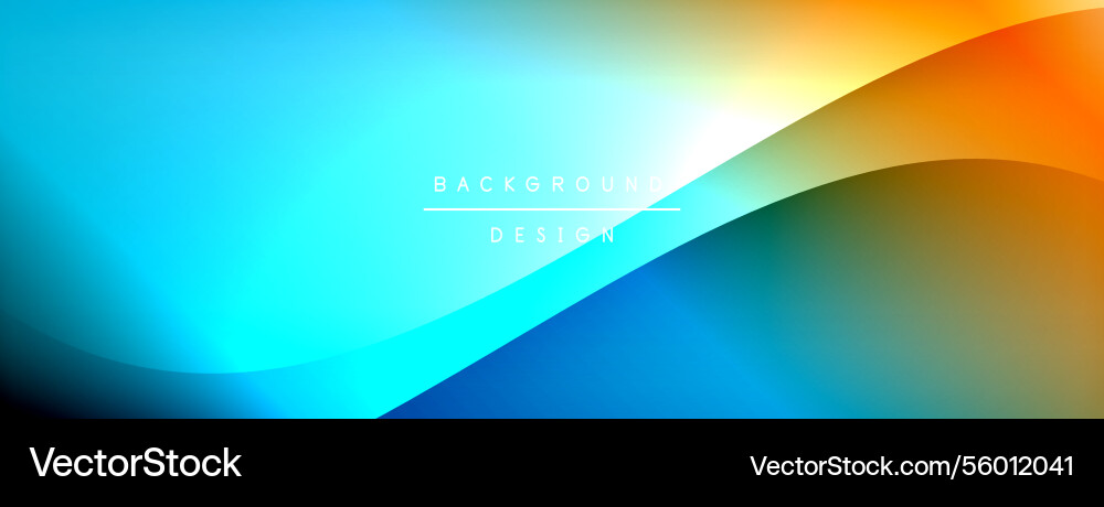 Bright rainbow style color gradient with curve Bright rainbow style color gradient with curve vector image