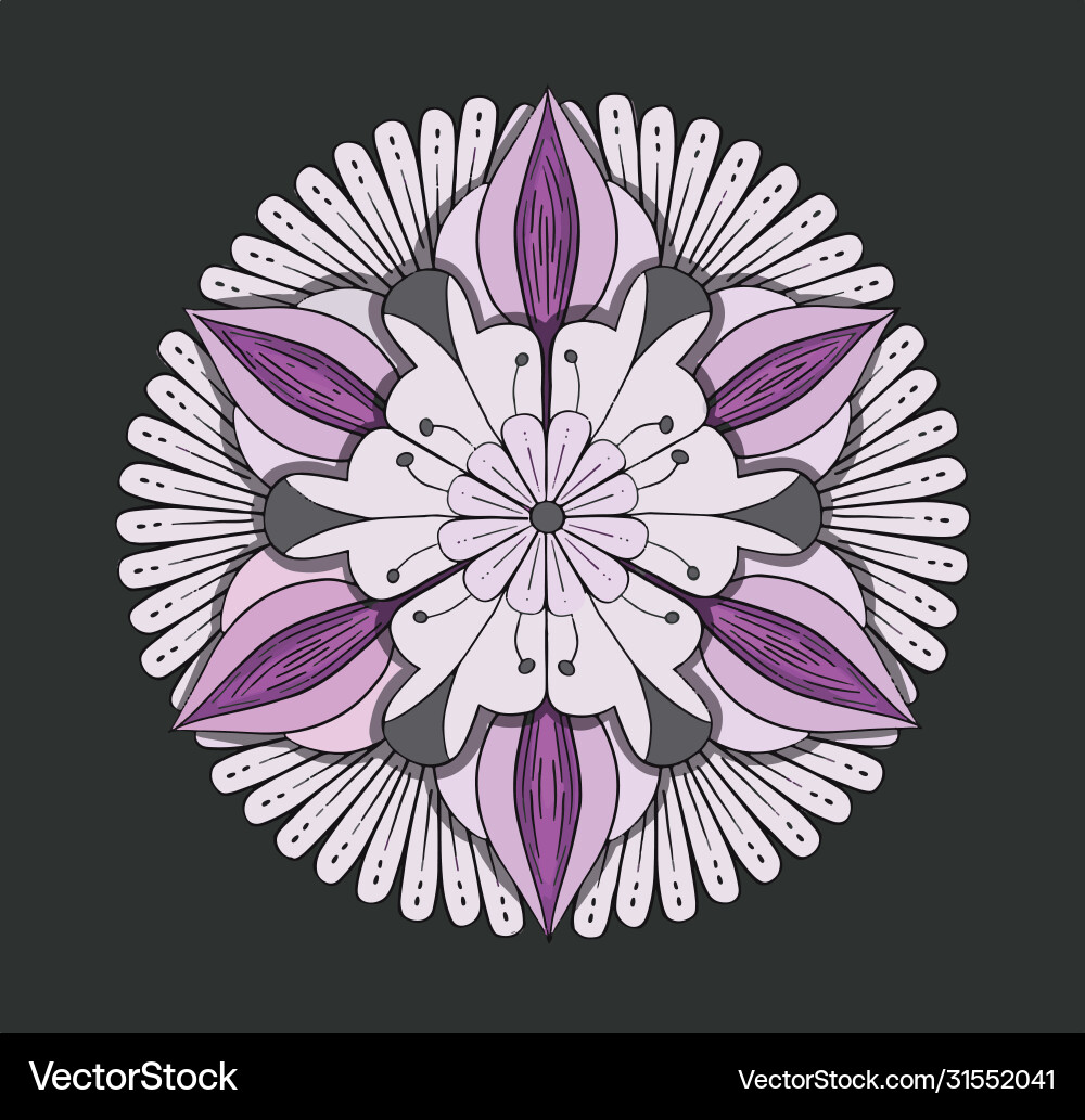 Circular pattern in form mandala Circular pattern in form mandala vector image