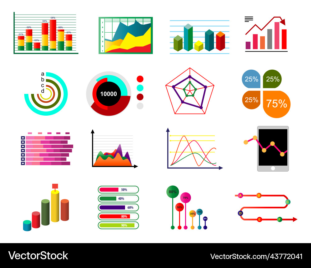 Diagram chart business data template Diagram chart business data template vector image