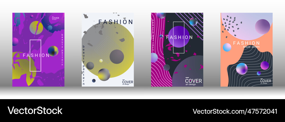 Future futuristic template with abstract forms Vector Image
