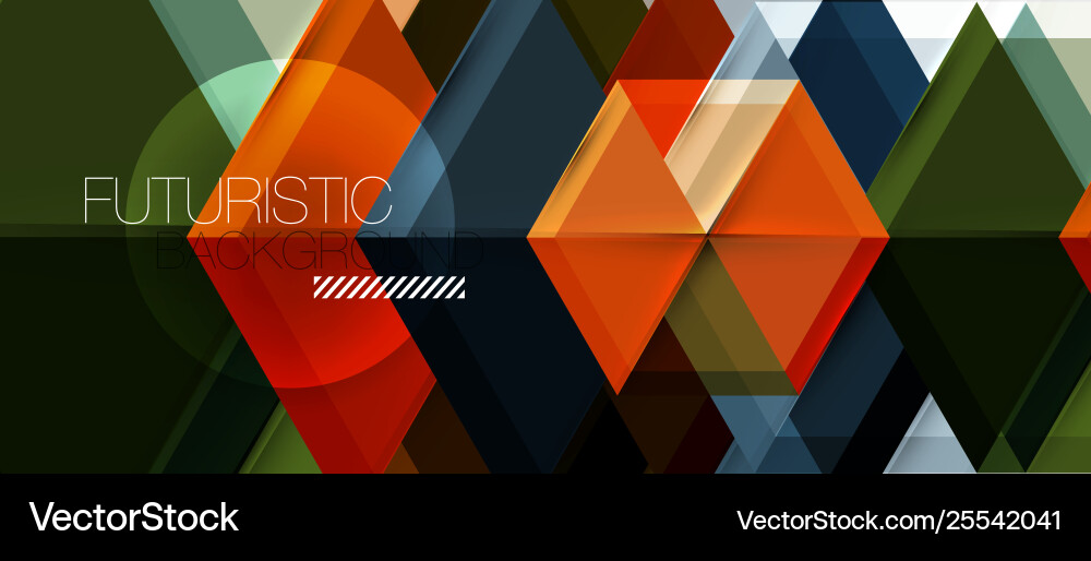 Geometric triangle and hexagon abstract background Vector Image