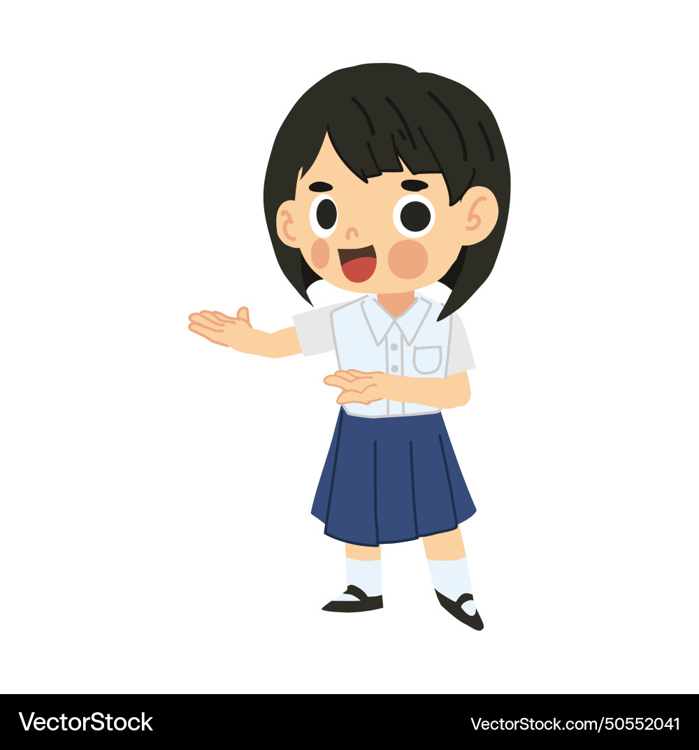 Glück zurück zur Schule Cartoon Charakter thai Glück zurück zur Schule Cartoon Charakter thai vektorbild