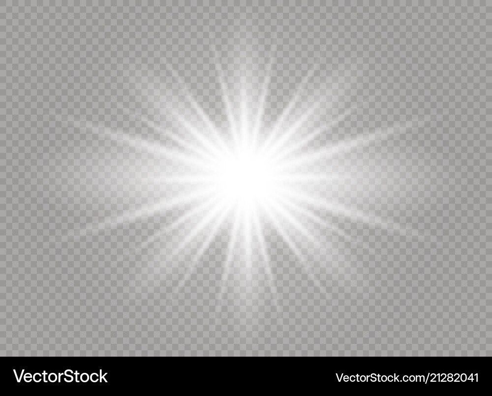 Glow light effect star burst with sparkles Glow light effect star burst with sparkles Vector Image