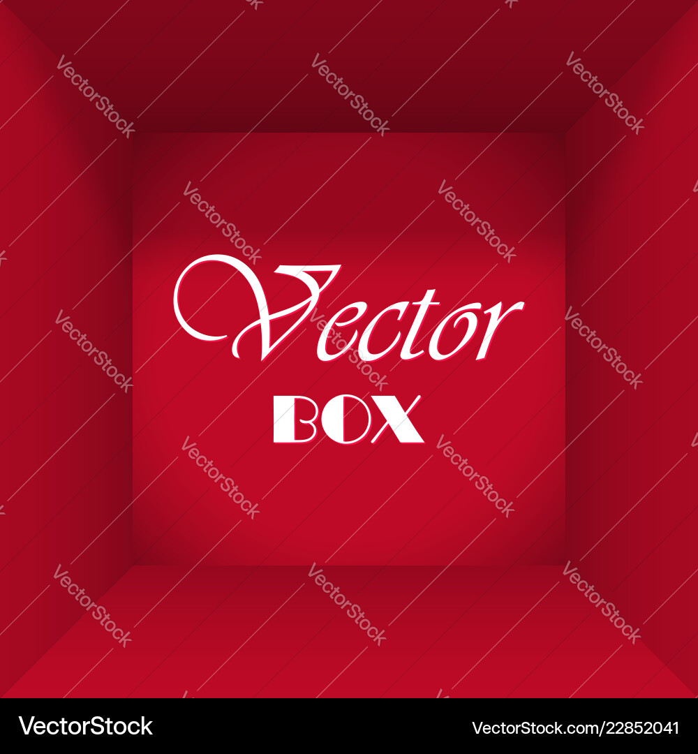 Open box abstract background for text Open box abstract background for text vector image