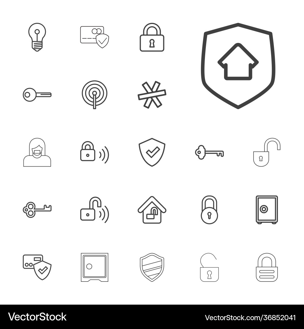Secure icons Vector Image