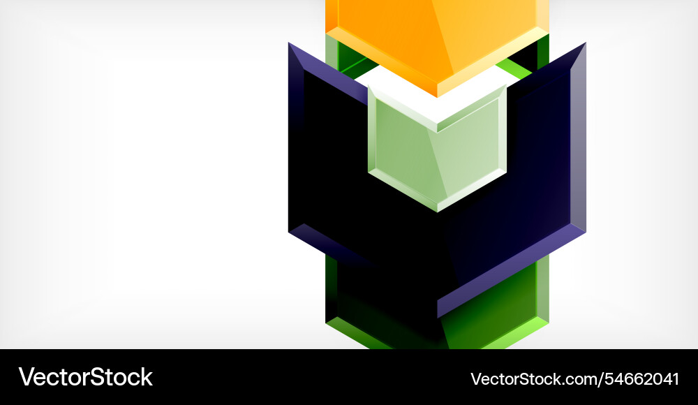 Technology dynamic arrow geometric background Vector Image