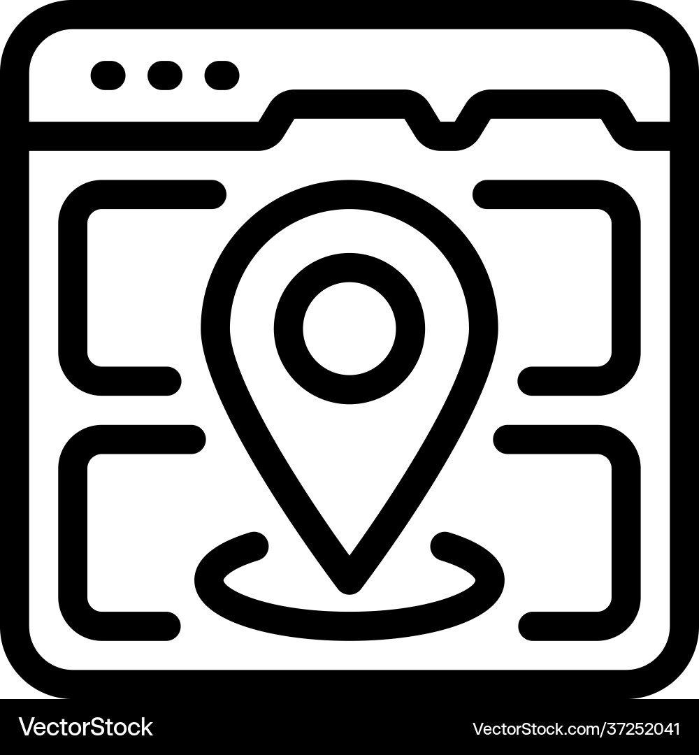 Web navigation vector image