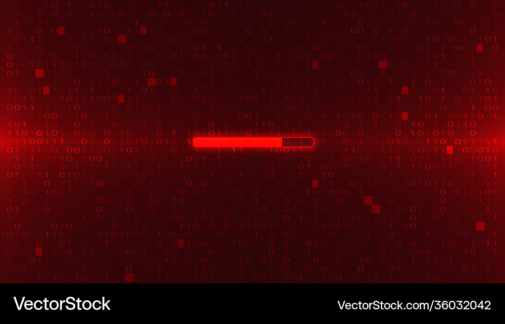Abstract red background with binary code malware Abstract red background with binary code malware Vector Image