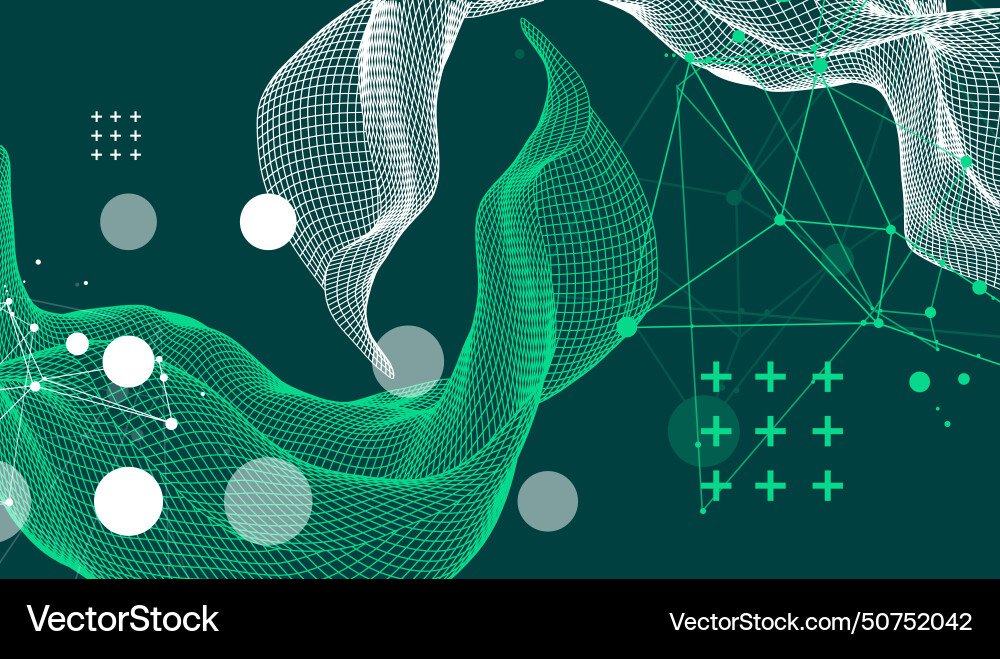 Abstract wave is made in a frame style template Abstract wave is made in a frame style template vector image