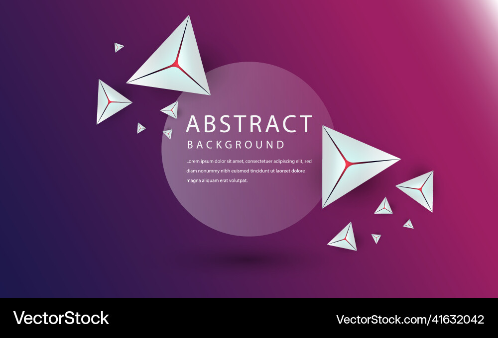 Abstract white 3d triangle shapes background Abstract white 3d triangle shapes background Vector Image