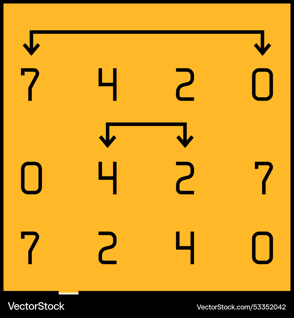 Auswahl sort algorithm icon Farbe Vektorbild