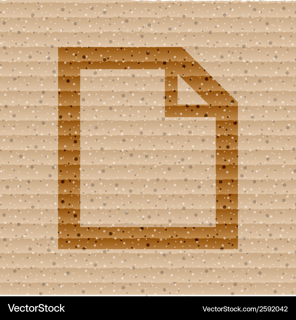 Blank paper flat modern web button and space Vector Image