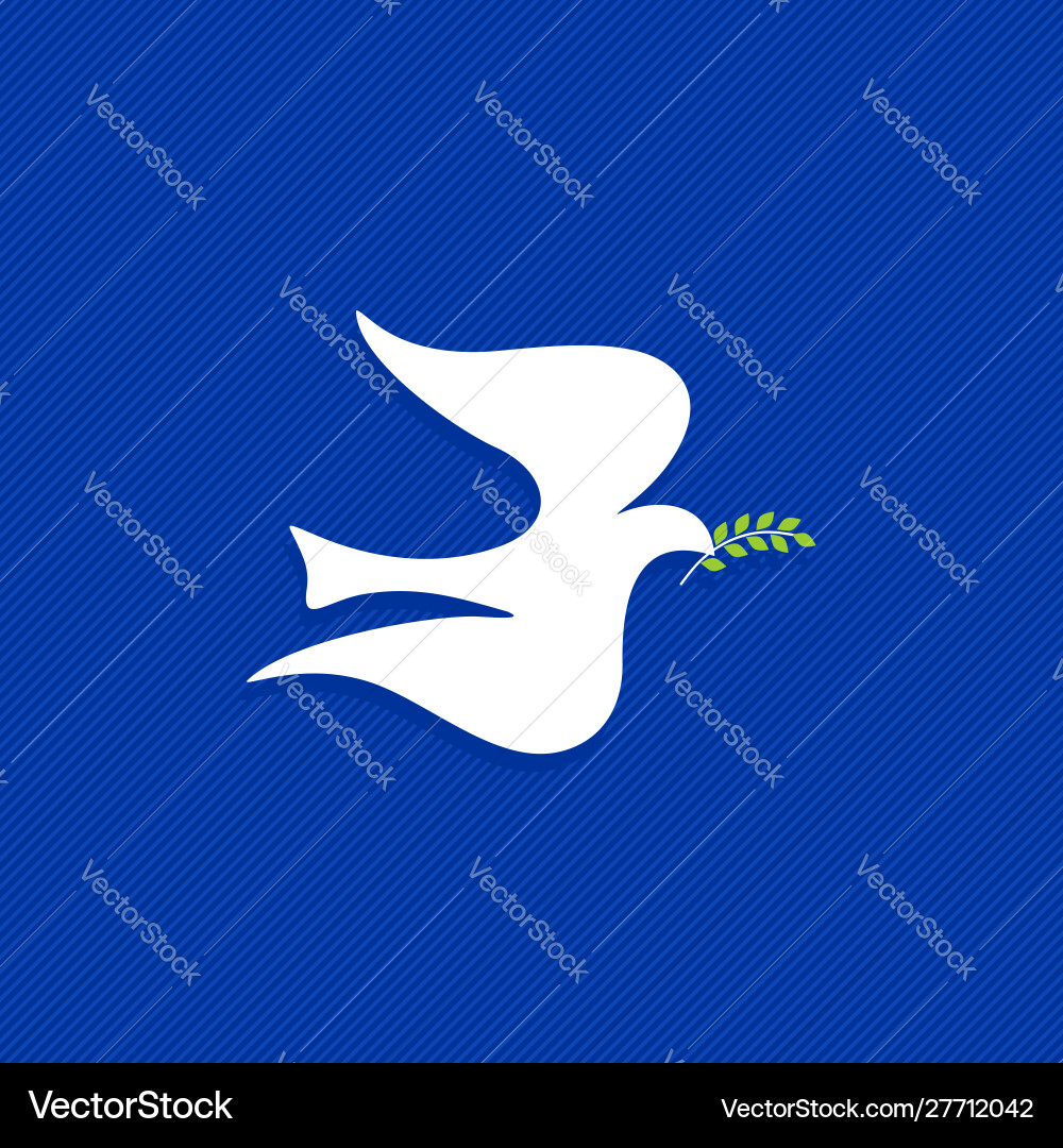 Dove a symbol peace and purity Royalty Free Vector Image