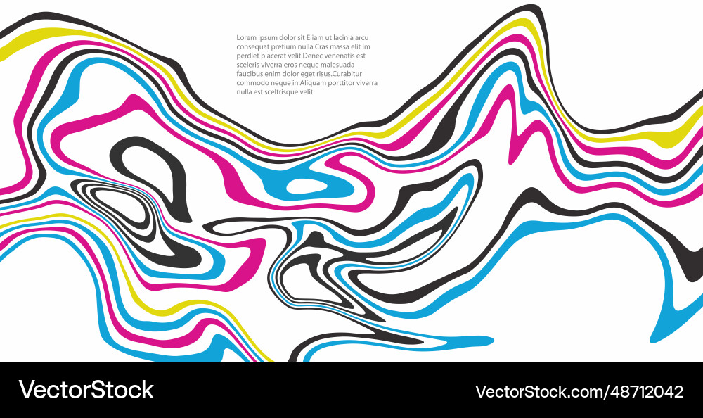 Fluid background of multi-colored smooth lines Fluid background of multi-colored smooth lines vector image