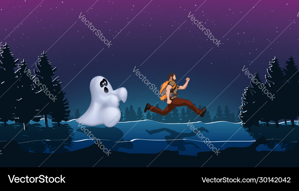 Ghost night 01 Ghost night 01 vector image