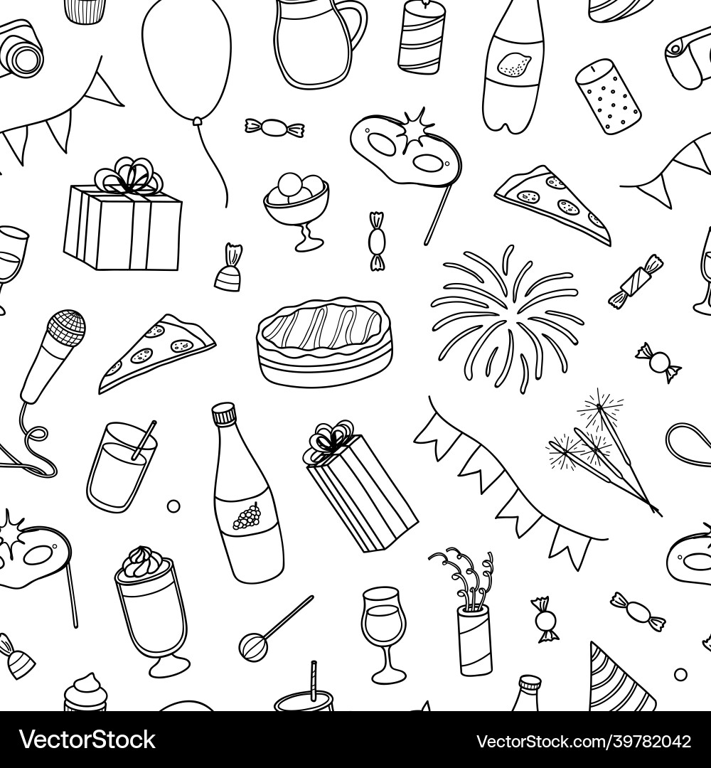Party Celebration Pattern Vector Image