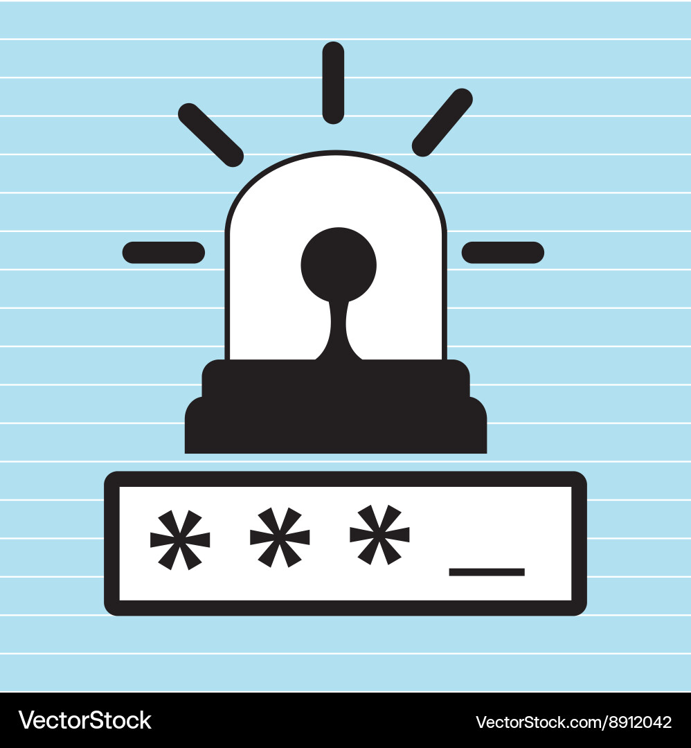 Security password design vector image