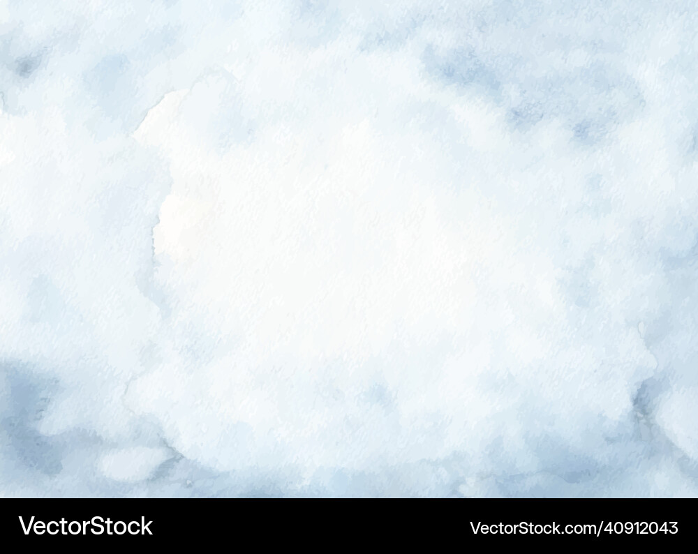 Abstract blue watercolor texture for background vector image