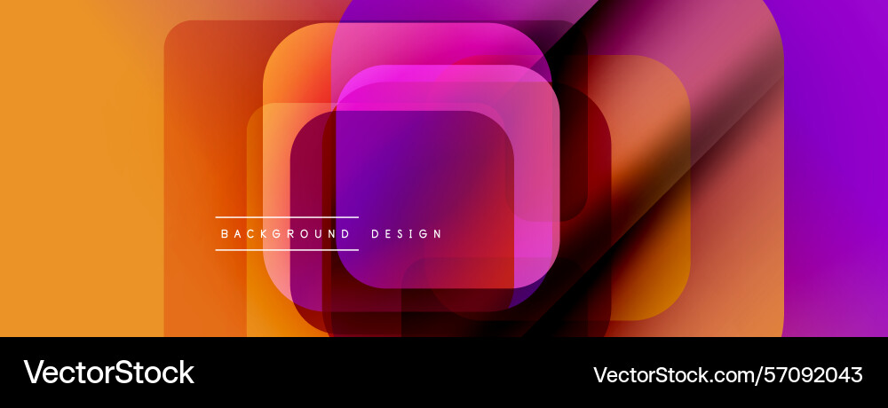 Abstract geometric shapes overlap creating Vector Image