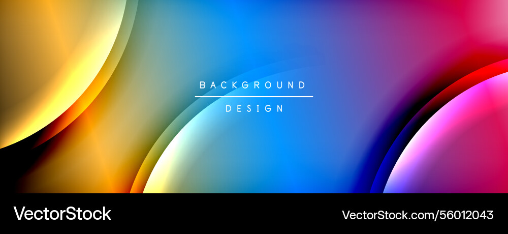 Bright rainbow style color gradient with curve Bright rainbow style color gradient with curve vector image