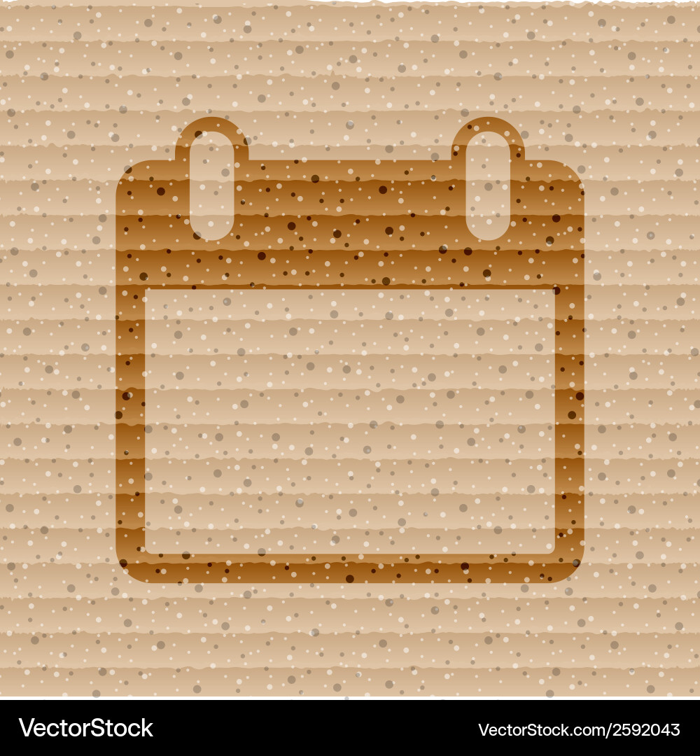 Calendar flat modern web button and space for your Vector Image