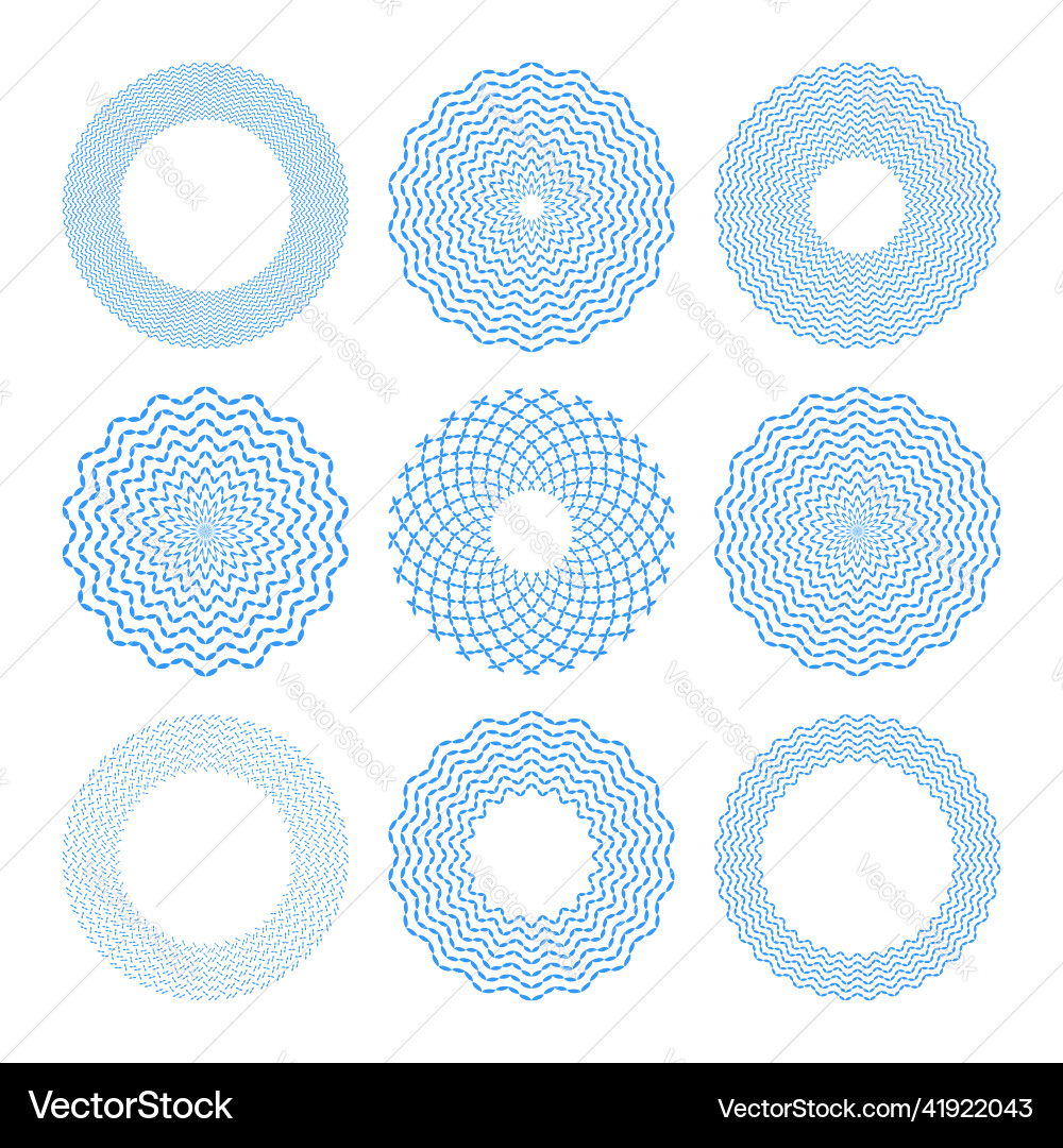 Circle design elements vector image