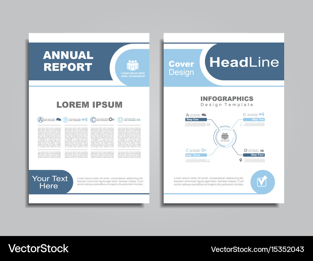 Design brochure layout with place for your data vector image