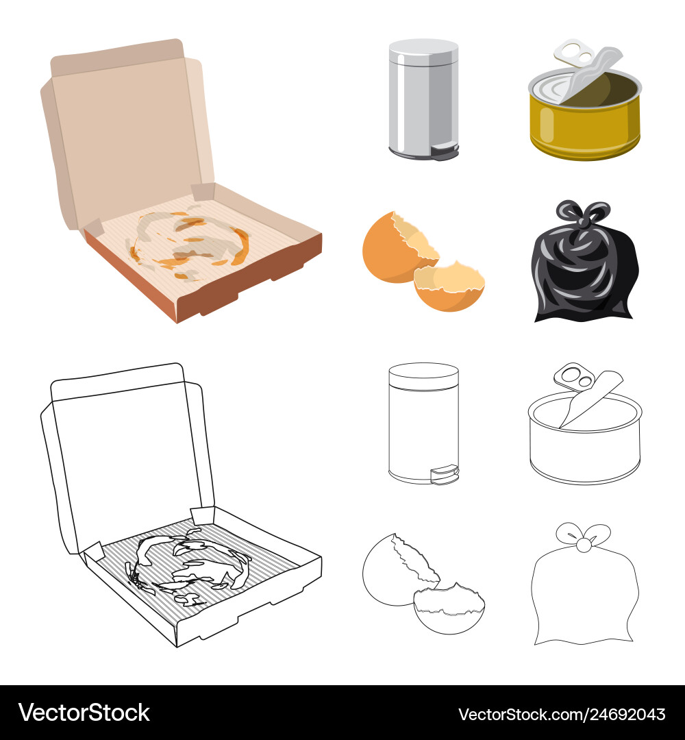 Design of dump and sort logo set Design of dump and sort logo set vector image