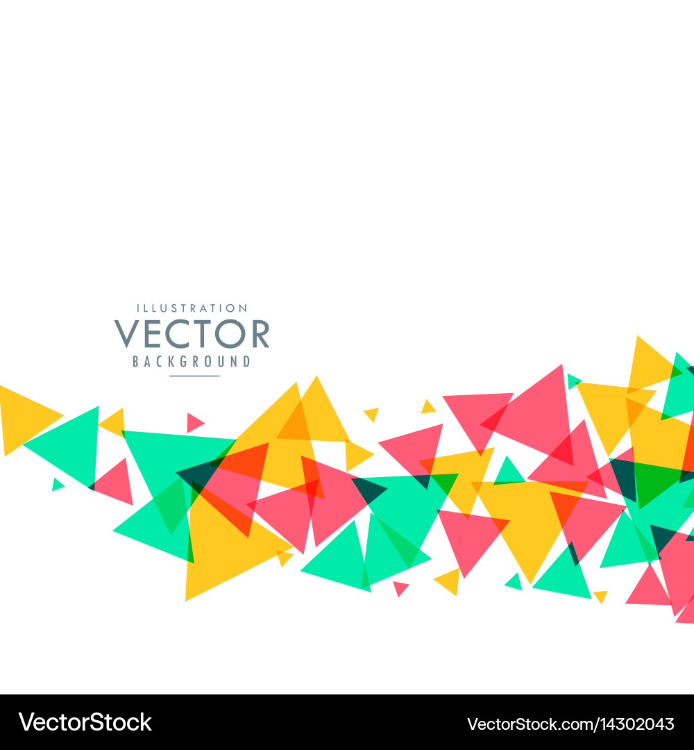 Dynamic Triangle Waves Background Vector Image