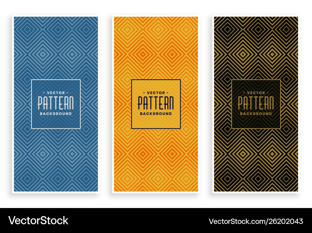 Geometric diamond shape lines abstract pattern Vector Image