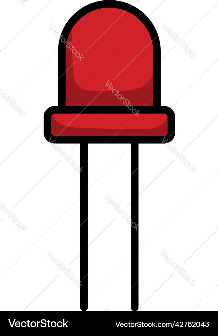 Light-emitting diode icon Royalty Free Vector Image