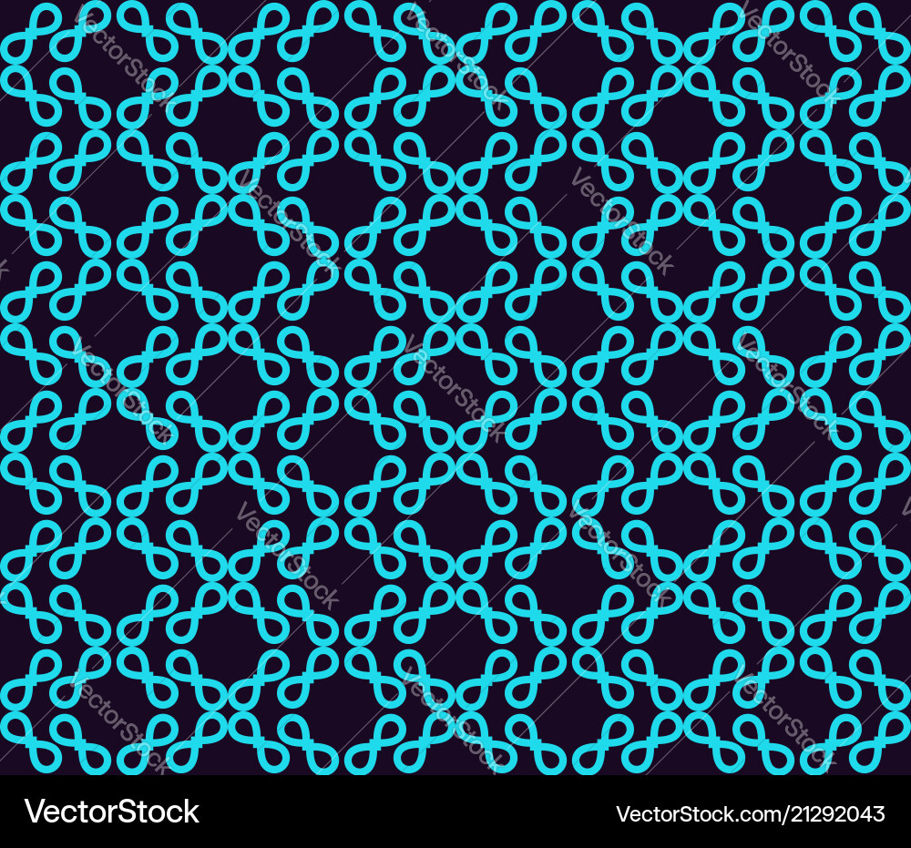 Seamless pattern ornament of lines and curls vector image