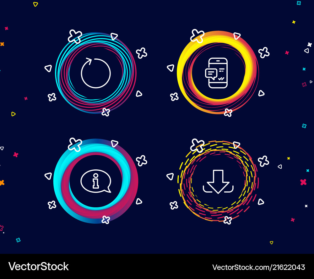 Smartphone notification loop and information Smartphone notification loop and information vector image
