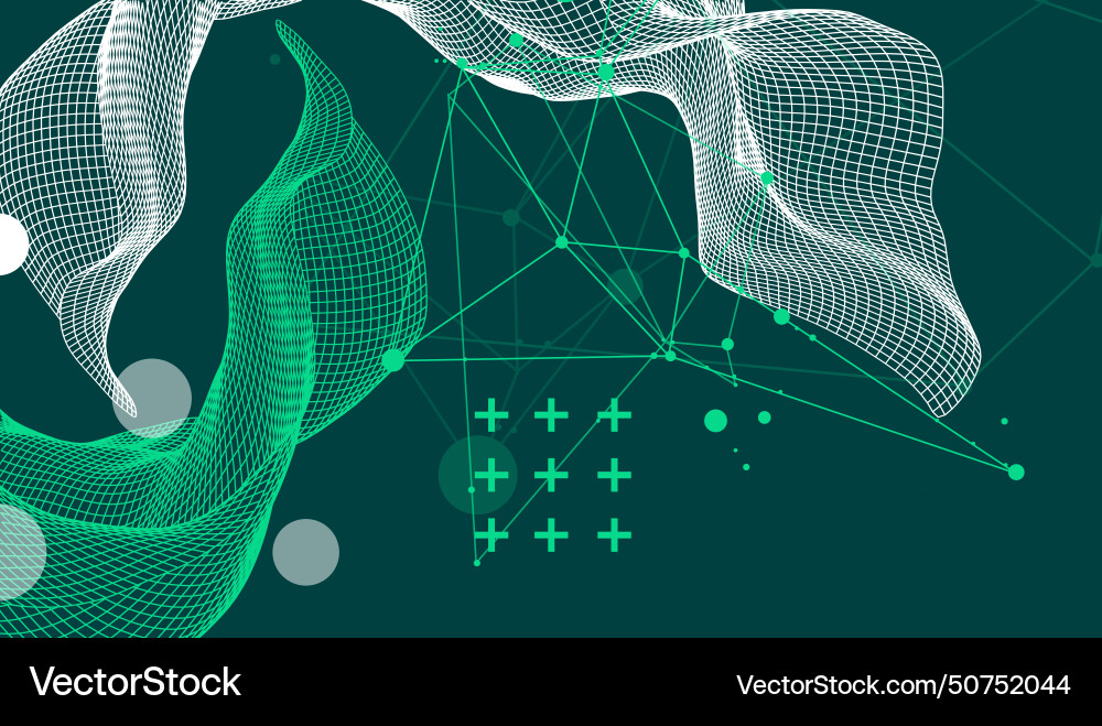 Abstract wave is made in a frame style template Abstract wave is made in a frame style template vector image