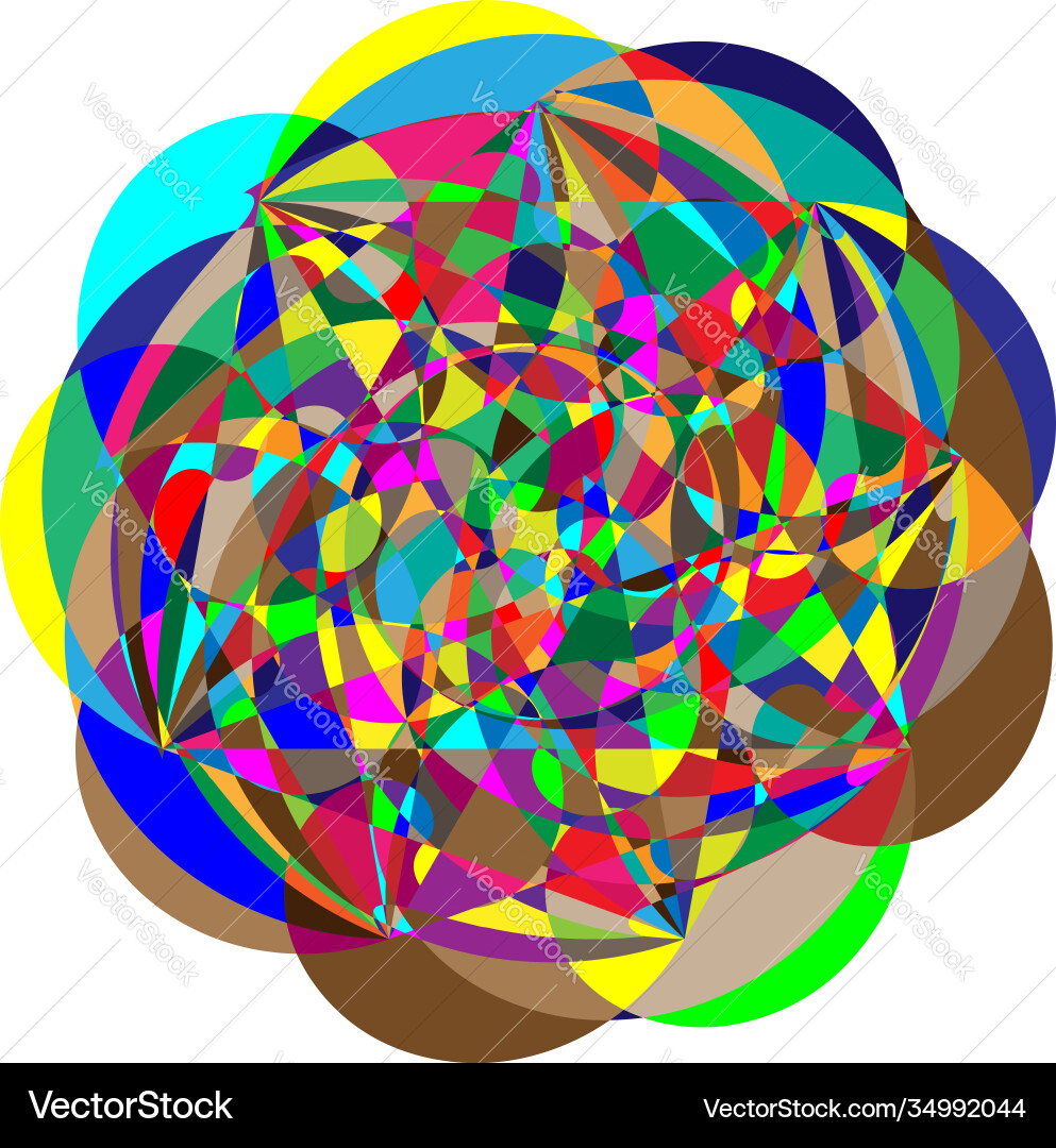 Colorful random mish-mash mixture or mix pattern Vector Image