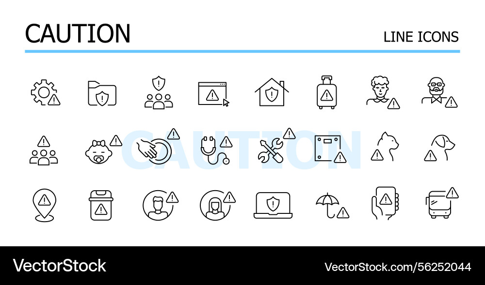 Danger alert caution notifications data Danger alert caution notifications data vector image
