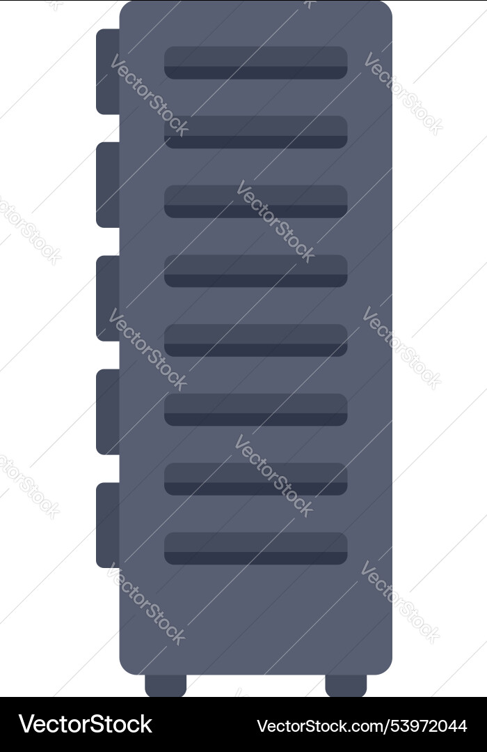 Data center server icon showing cloud computing Data center server icon showing cloud computing vector image