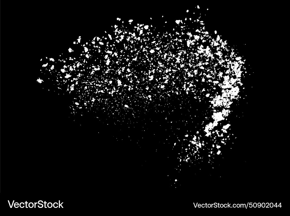 Distressed white grainy texture vector image