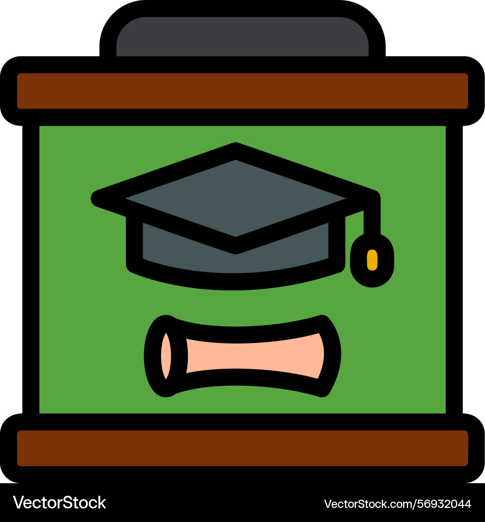 E-learning line filled style icon design Vector Image