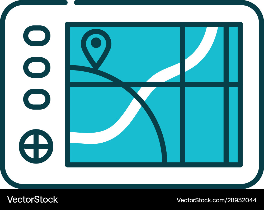 Isolated gps machine design Isolated gps machine design Vector Image