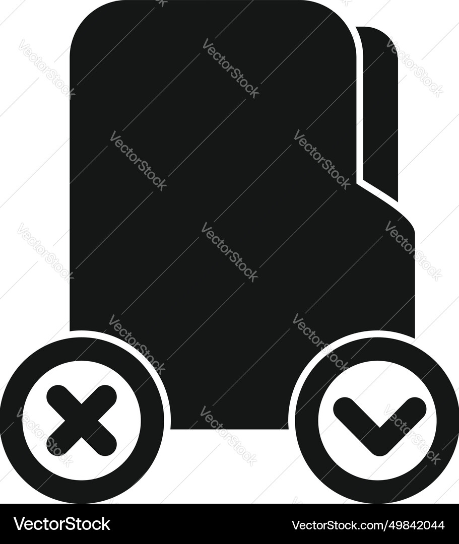 Restricted file icon simple smart database Restricted file icon simple smart database vector image
