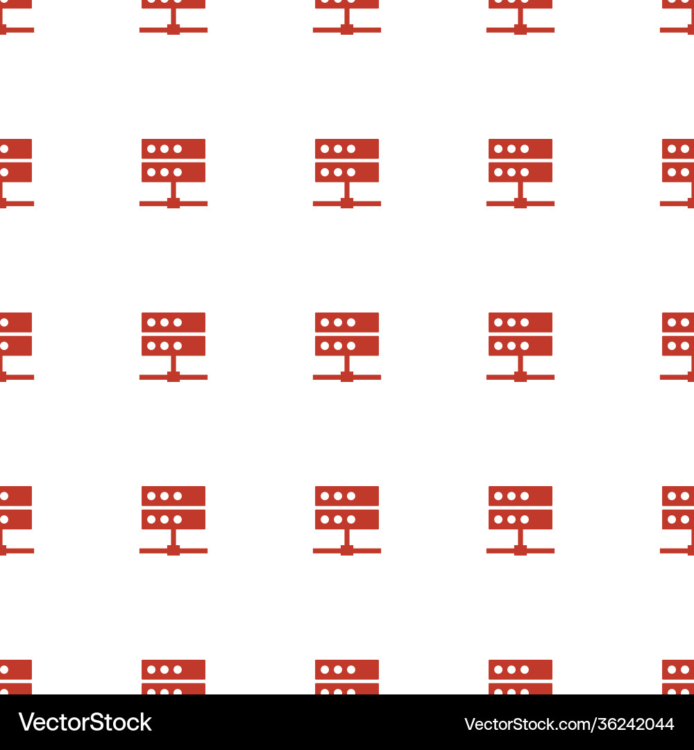 Server icon pattern seamless white background Vector Image