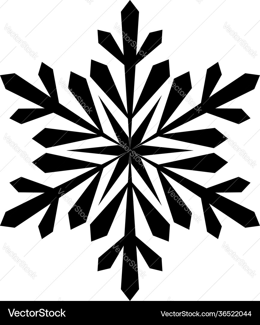 Snowflake icon Snowflake icon vector image