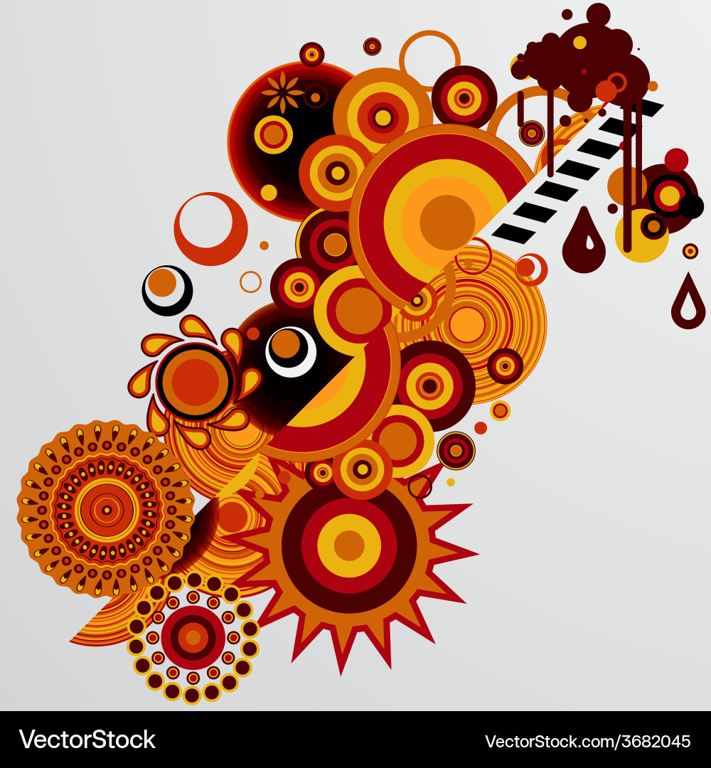 Abstract background with different design elements Abstract background with different design elements vector image