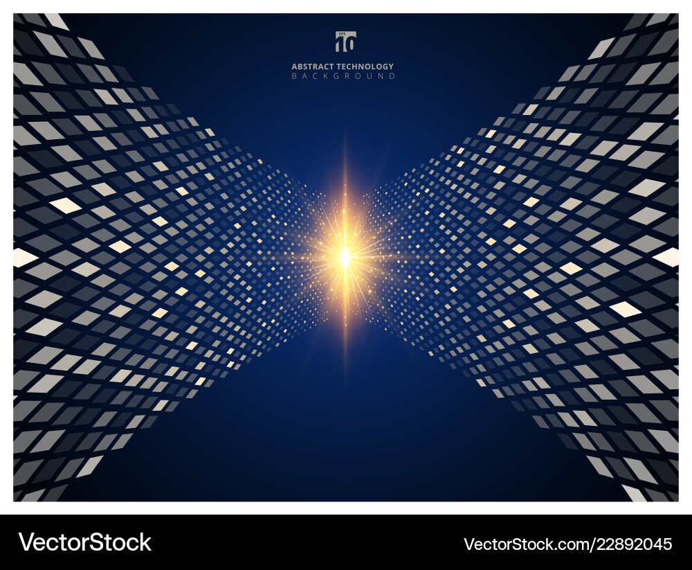 Abstract Data Flow Technology vector image