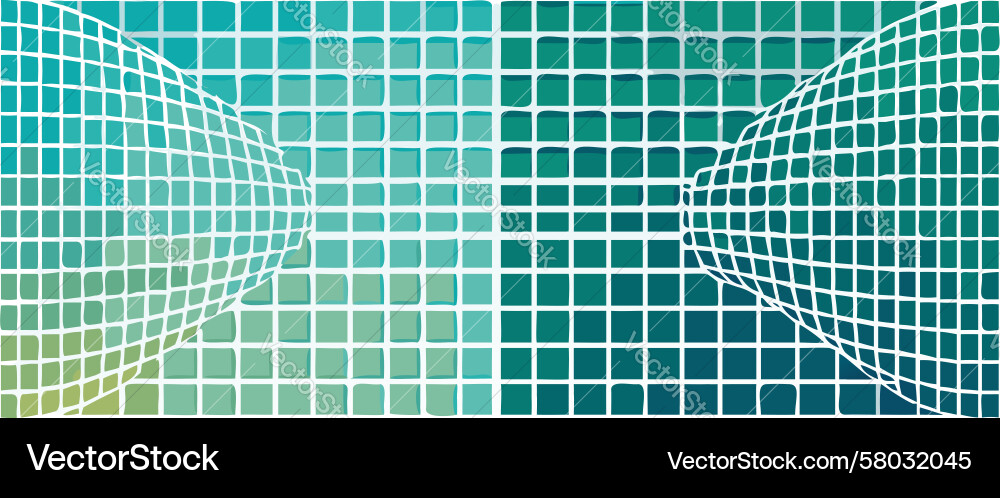 Abstract Grid Tunnel Background Vector Image