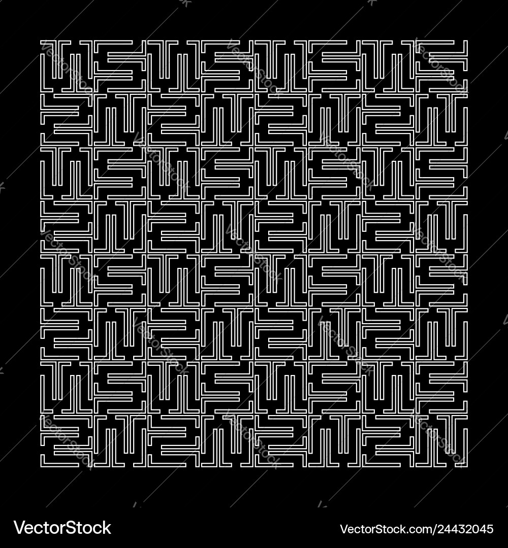 Abstract pattern with border frame Vector Image